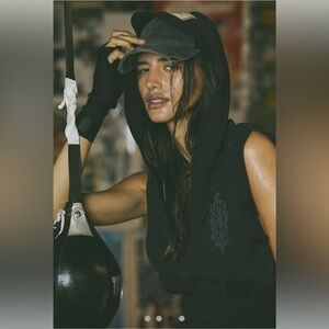 FREE PEOPLE EVERLAST collaboration embellished terry romper playsuit. NWOT